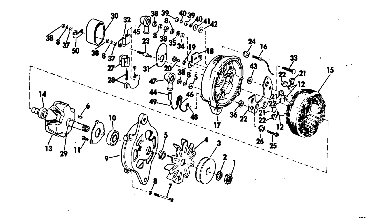 ALTERNATOR GROUP 120, 140, 165, 170, 190, 225 & 245 HP