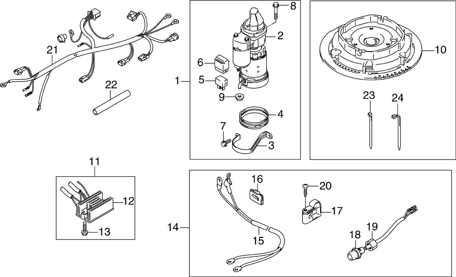 ELECTRIC START KIT - 9.9,15 HP (4-Stroke)