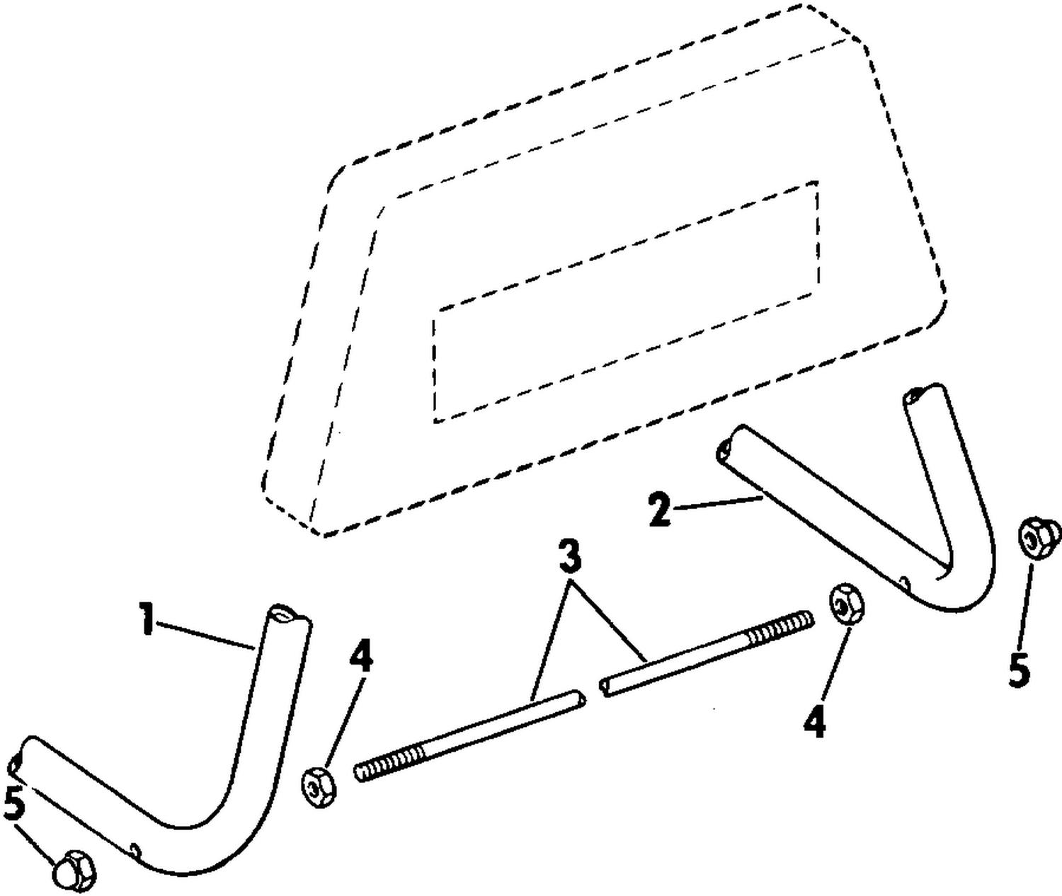 DISPLAY STAND LEG KIT EXTRA LONG TRANSOMS