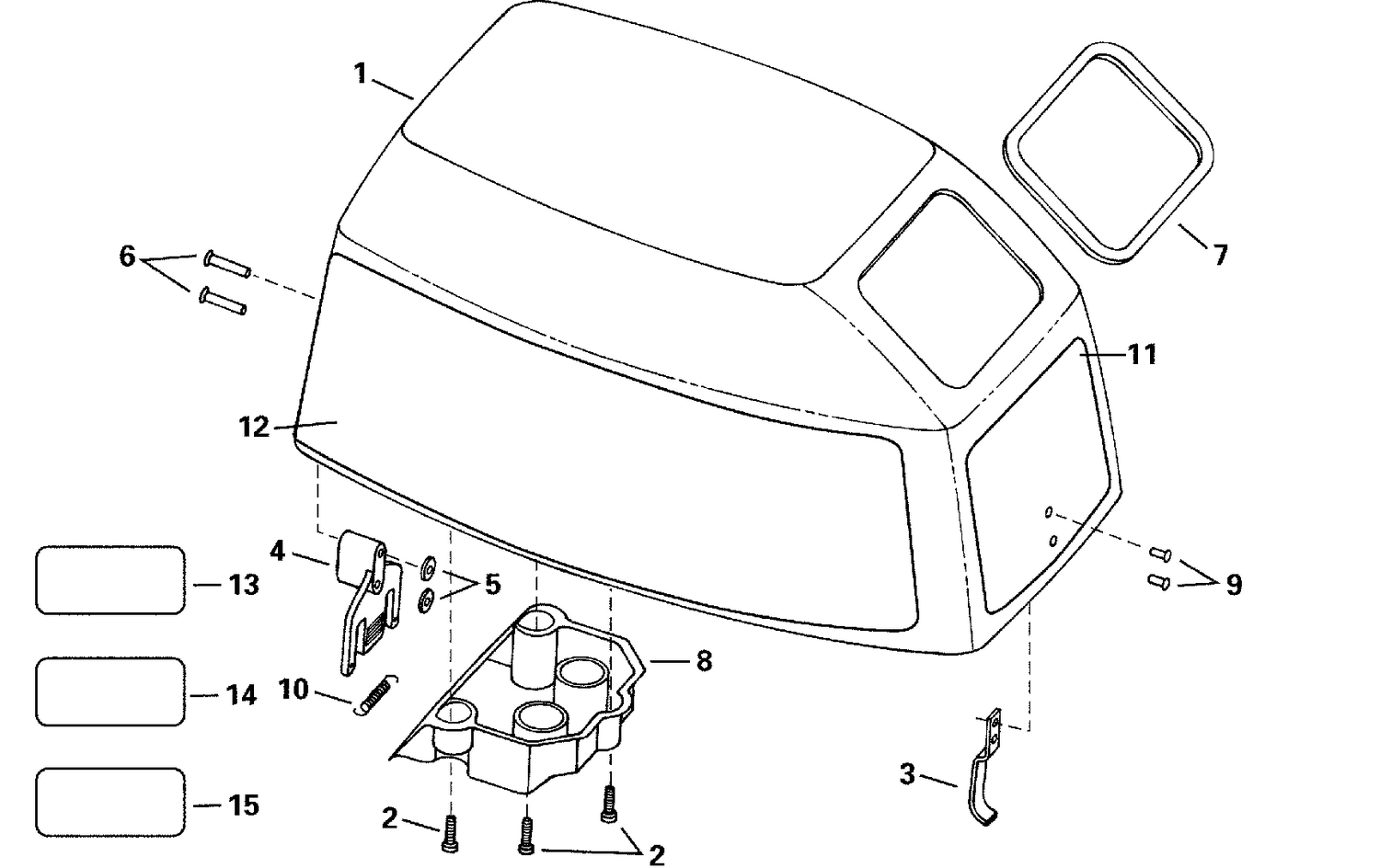 ENGINE COVER - EVINRUDE