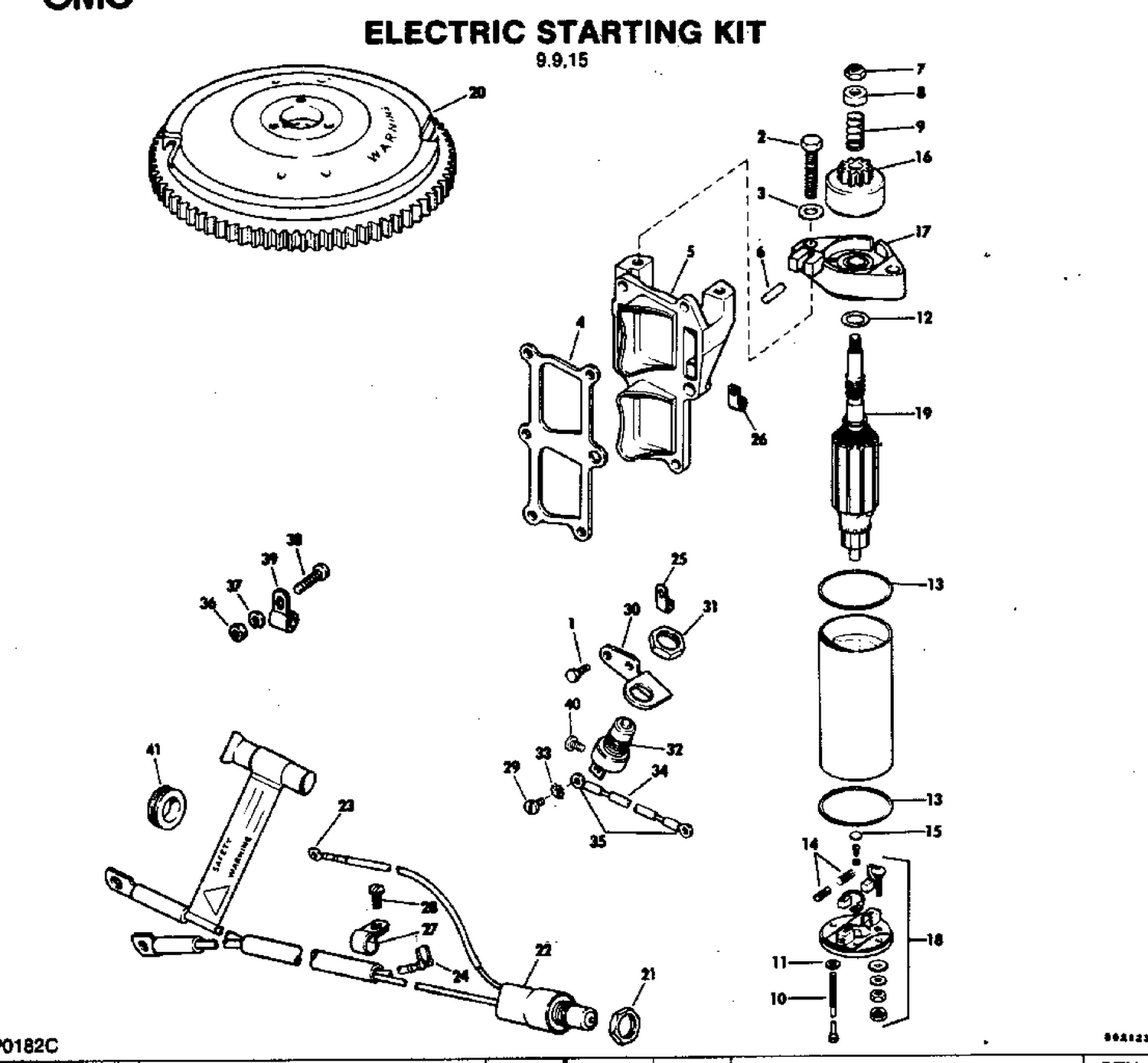 ELECTRIC STARTING KIT 9.9, 15