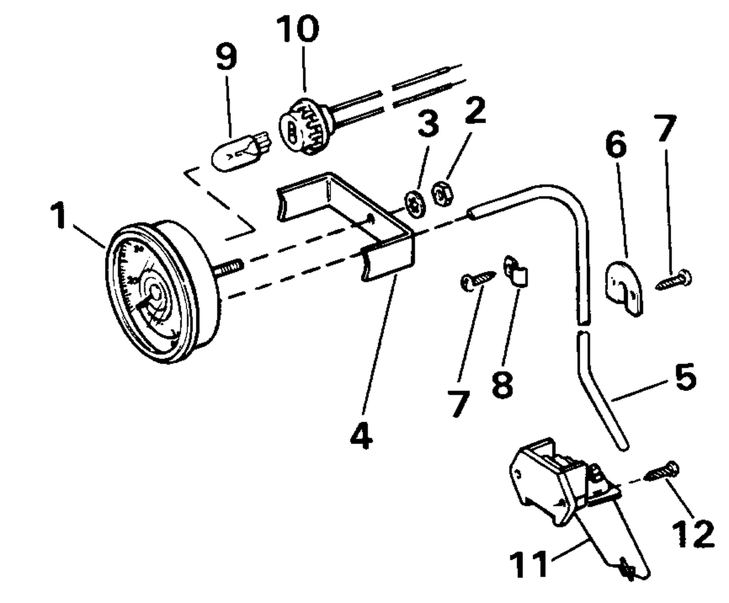 SPEEDOMETER KIT-FLUSH MOUNT