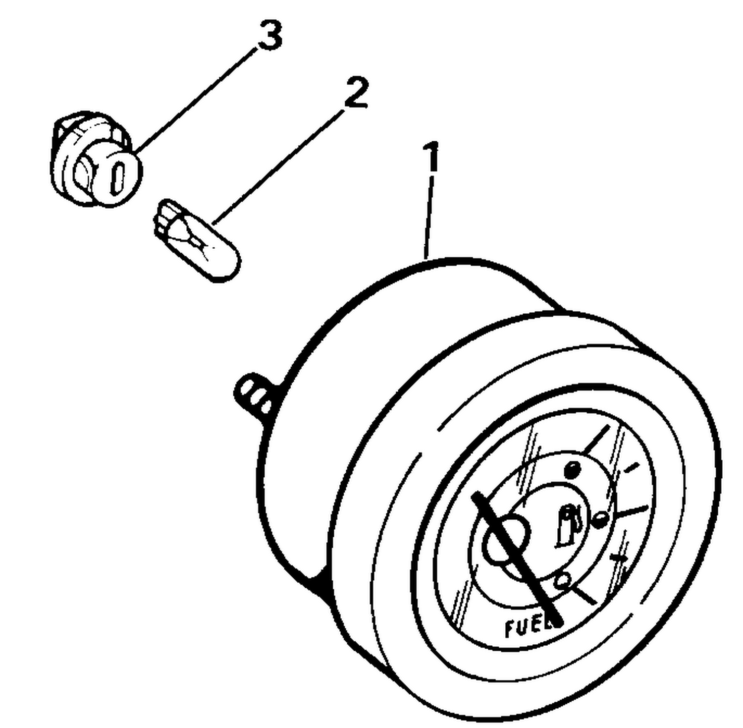 FUEL GAUGE KIT, FLUSH MOUNT -TRADITIONAL SERIES