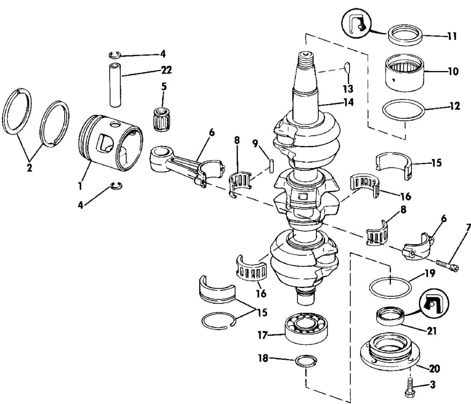 CRANKSHAFT & PISTON