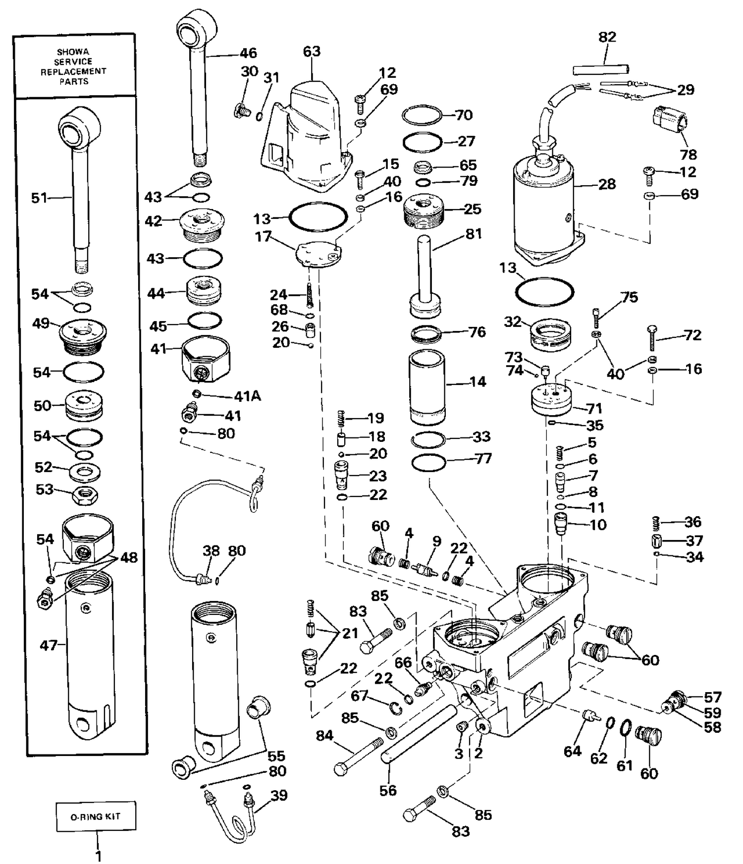 POWER TRIM/TILT HYDRAULIC ASSEMBLY