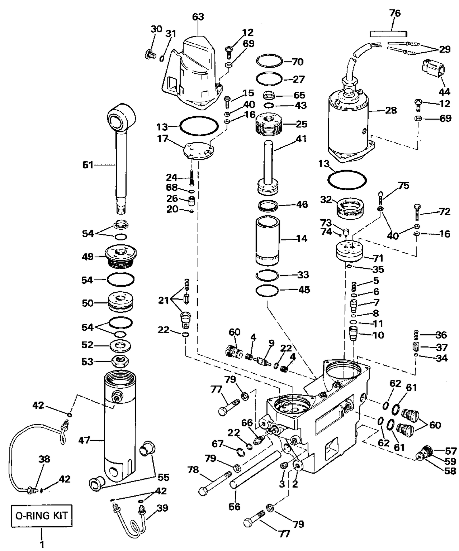 POWER TRIM/TILT HYDRAULIC ASSEMBLY