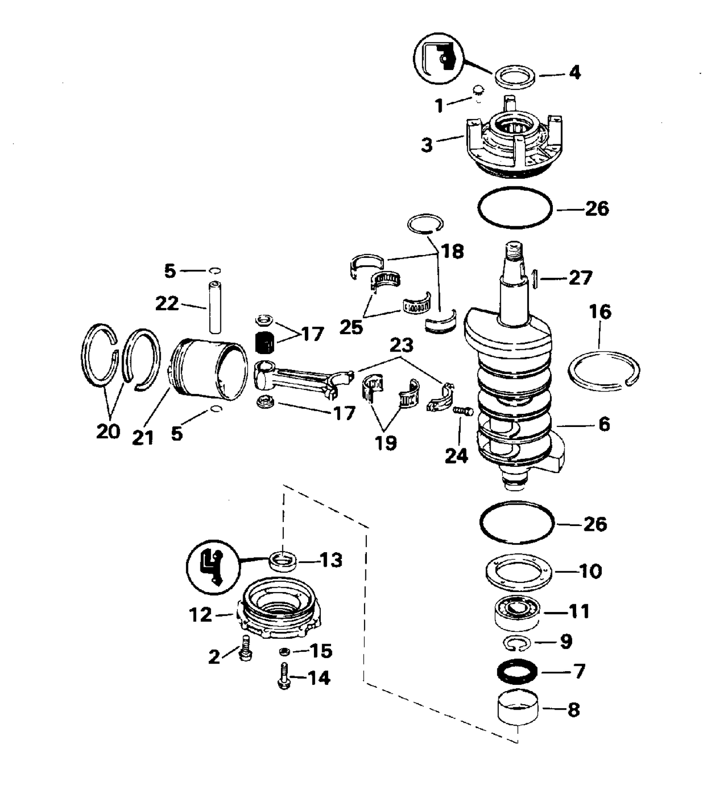 CRANKSHAFT & PISTON