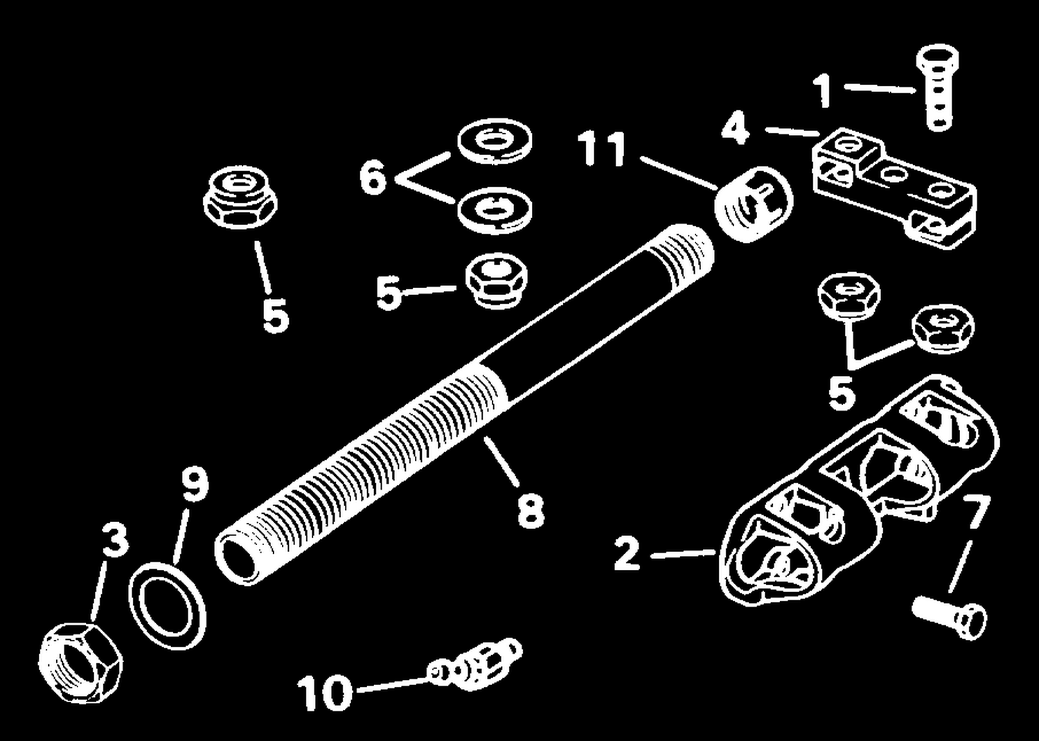 DUAL CABLE STEERING CONNECTOR KIT --PARALLEL ENTRY -FASTRAK