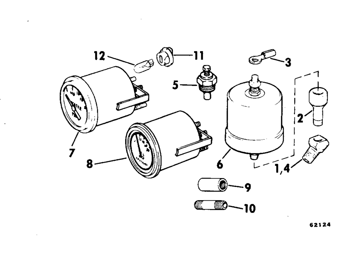 OIL PRESSURE-WATER TEMPERATURE GAUGE KIT