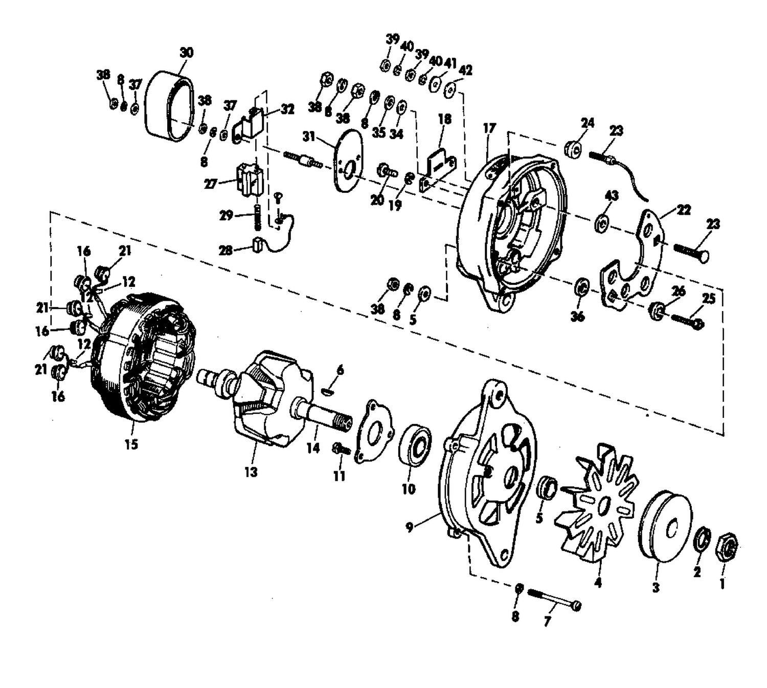 ALTERNATOR GROUP PRESTOLITE MODEL ALK-6207