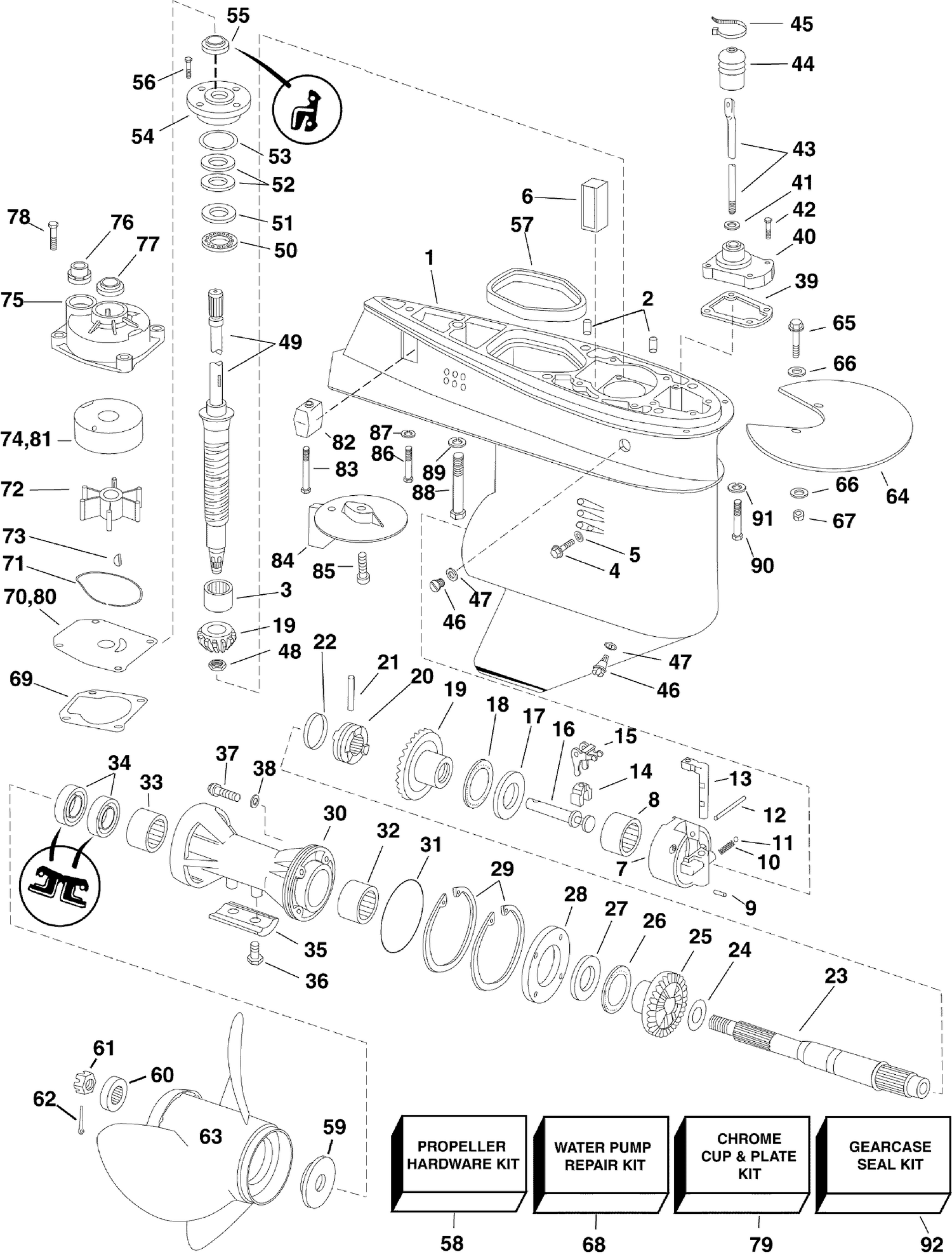 GEARCASE, F-Type (MRL)
