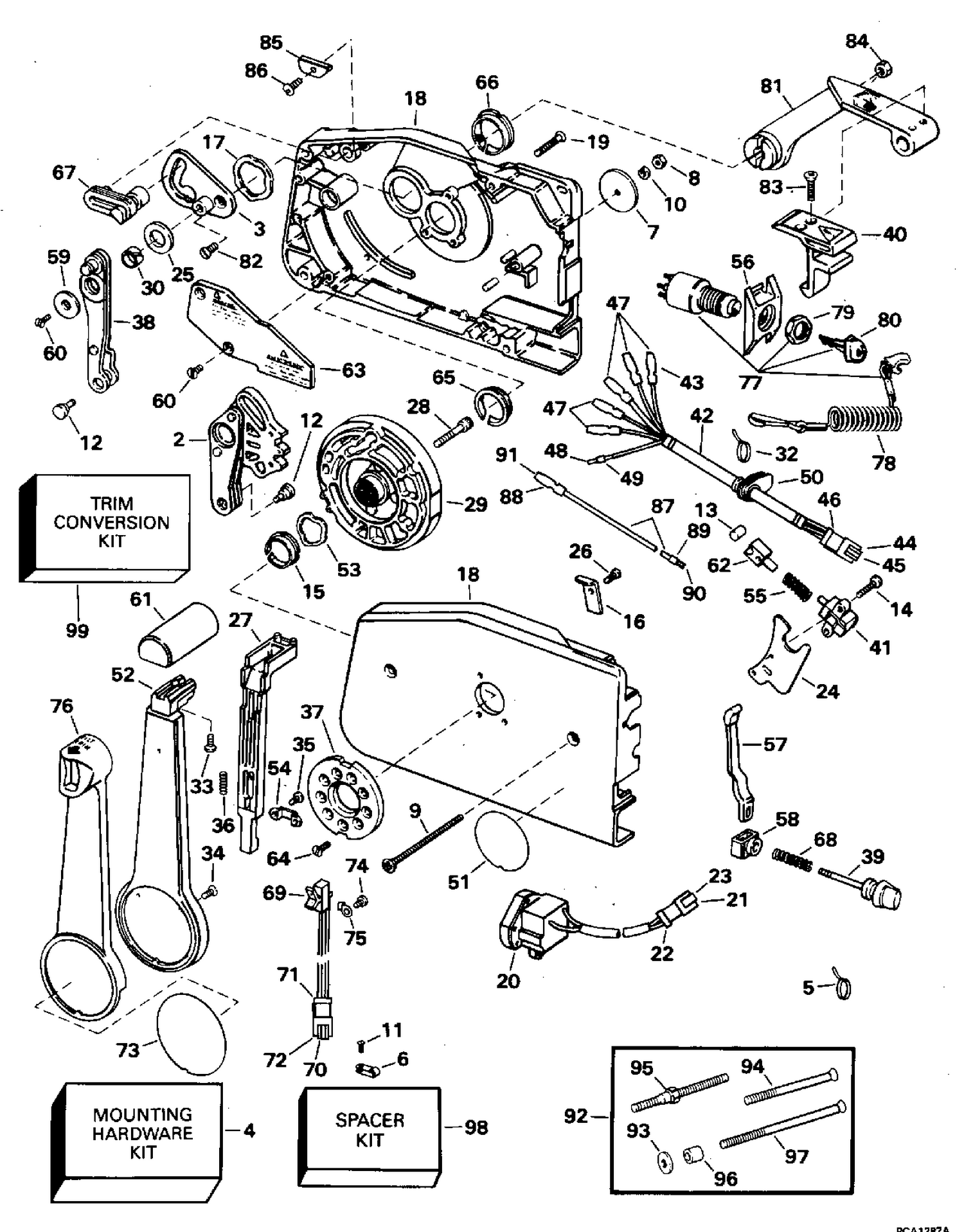 REMOTE CONTROL - SIDE MOUNT - KEY SWITCH