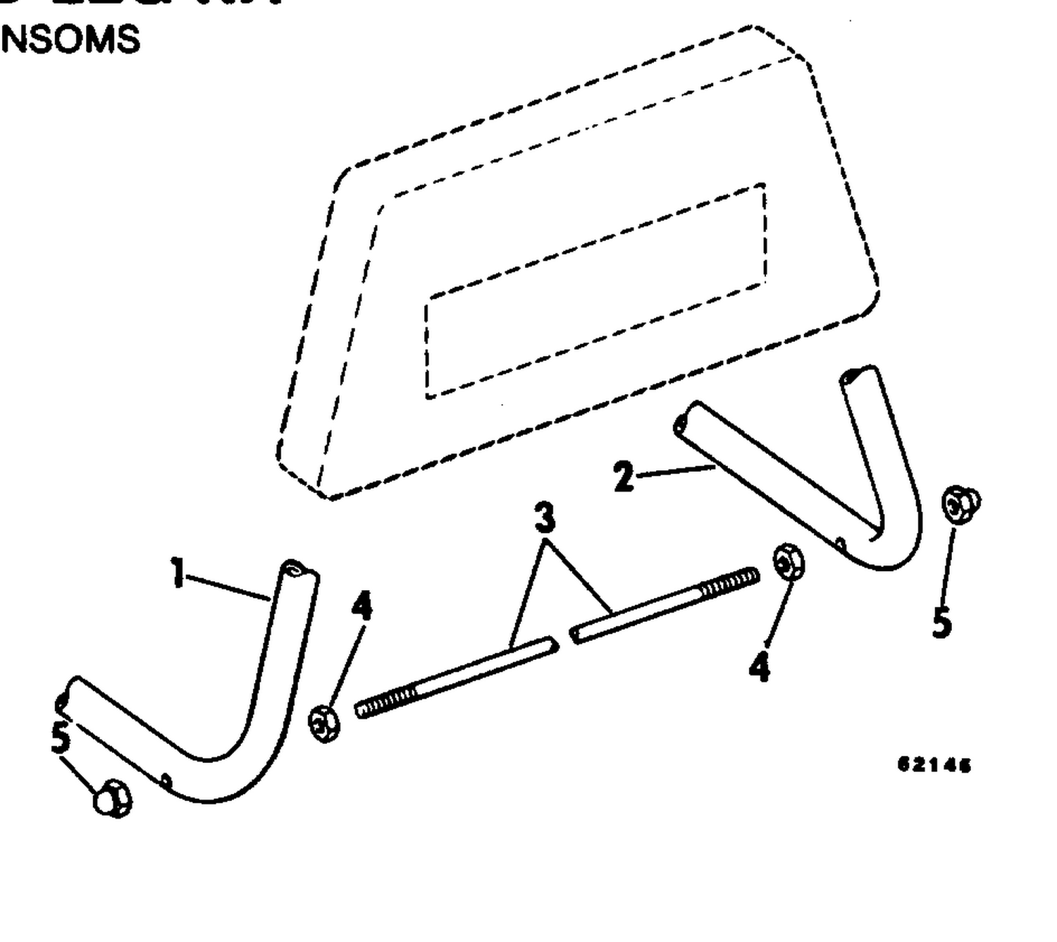 DISPLAY STAND LEG KIT EXTRA LONG TRANSOMS
