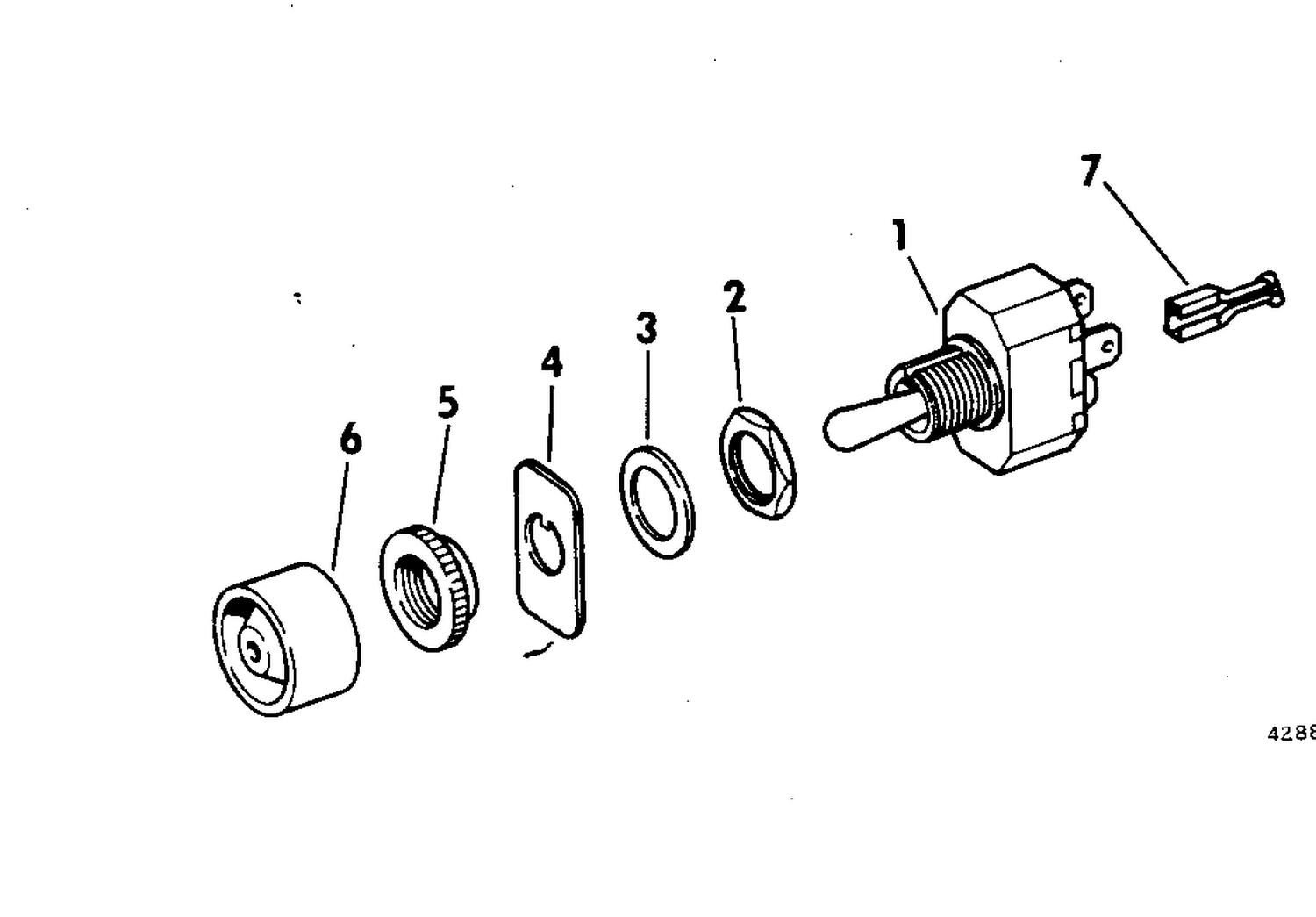 BILGE PUMP SWITCH KIT-MANUAL ON-OFF