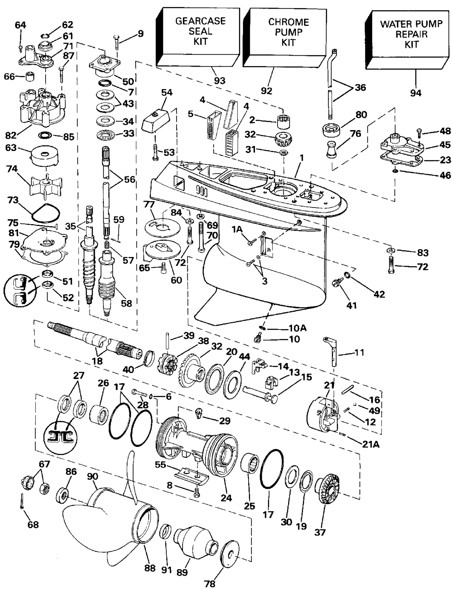 GEARCASE - STANDARD ROTATION