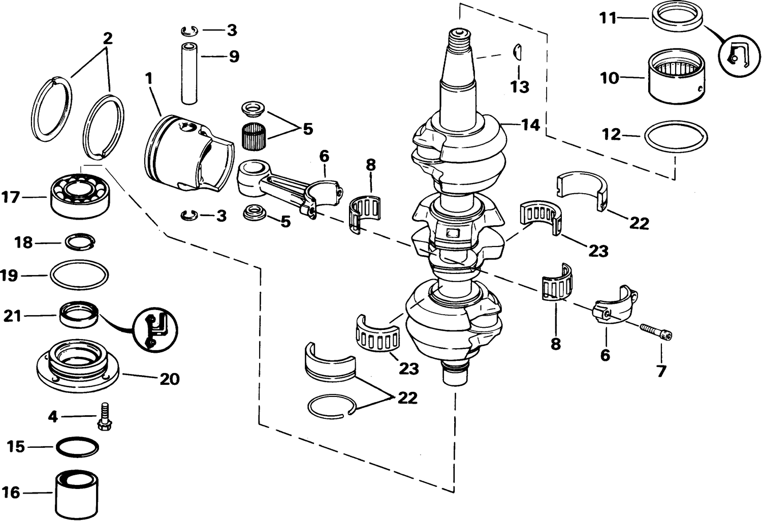 CRANKSHAFT & PISTON