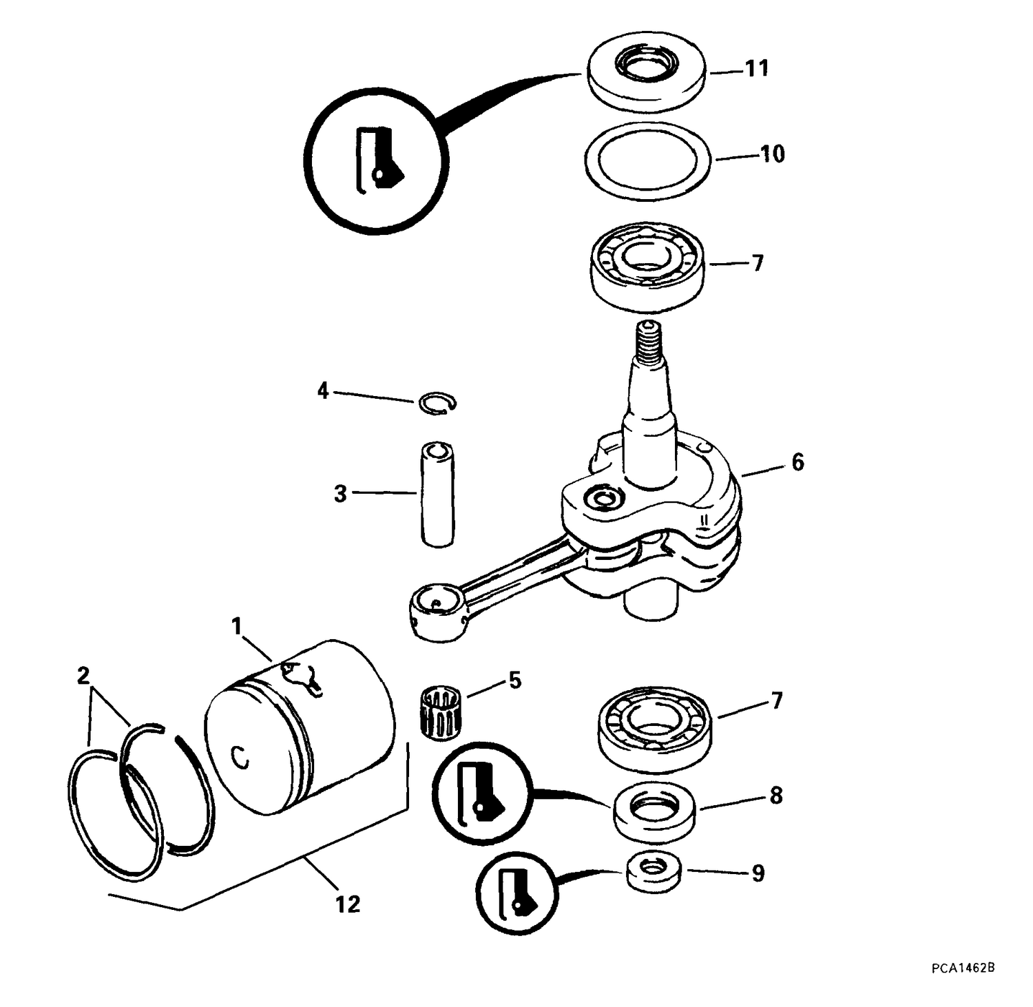 CRANKSHAFT & PISTON