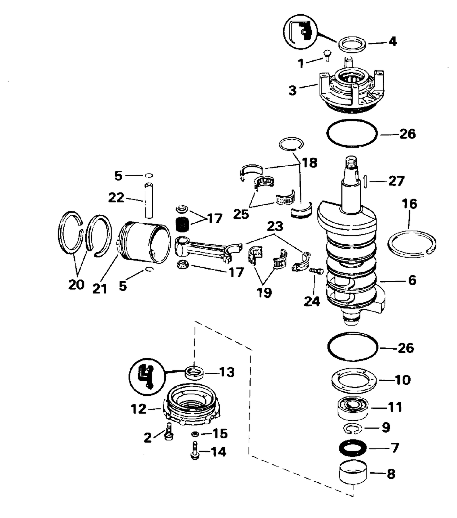 CRANKSHAFT & PISTON