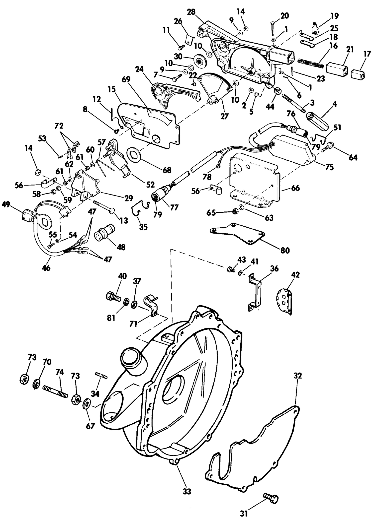 ADAPTER HOUSING AND SHIFT ASSEMBLY