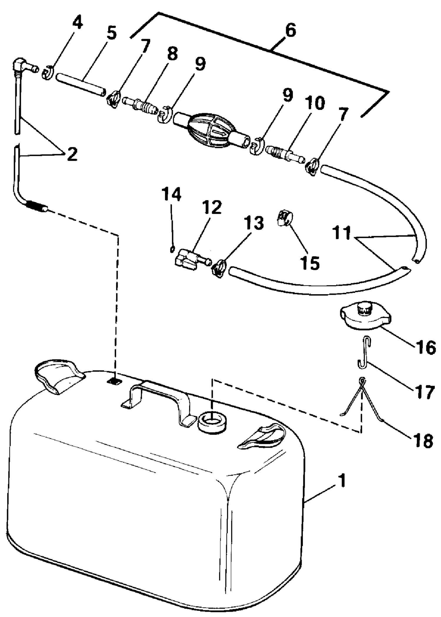 FUEL TANK WITHOUT GAUGE