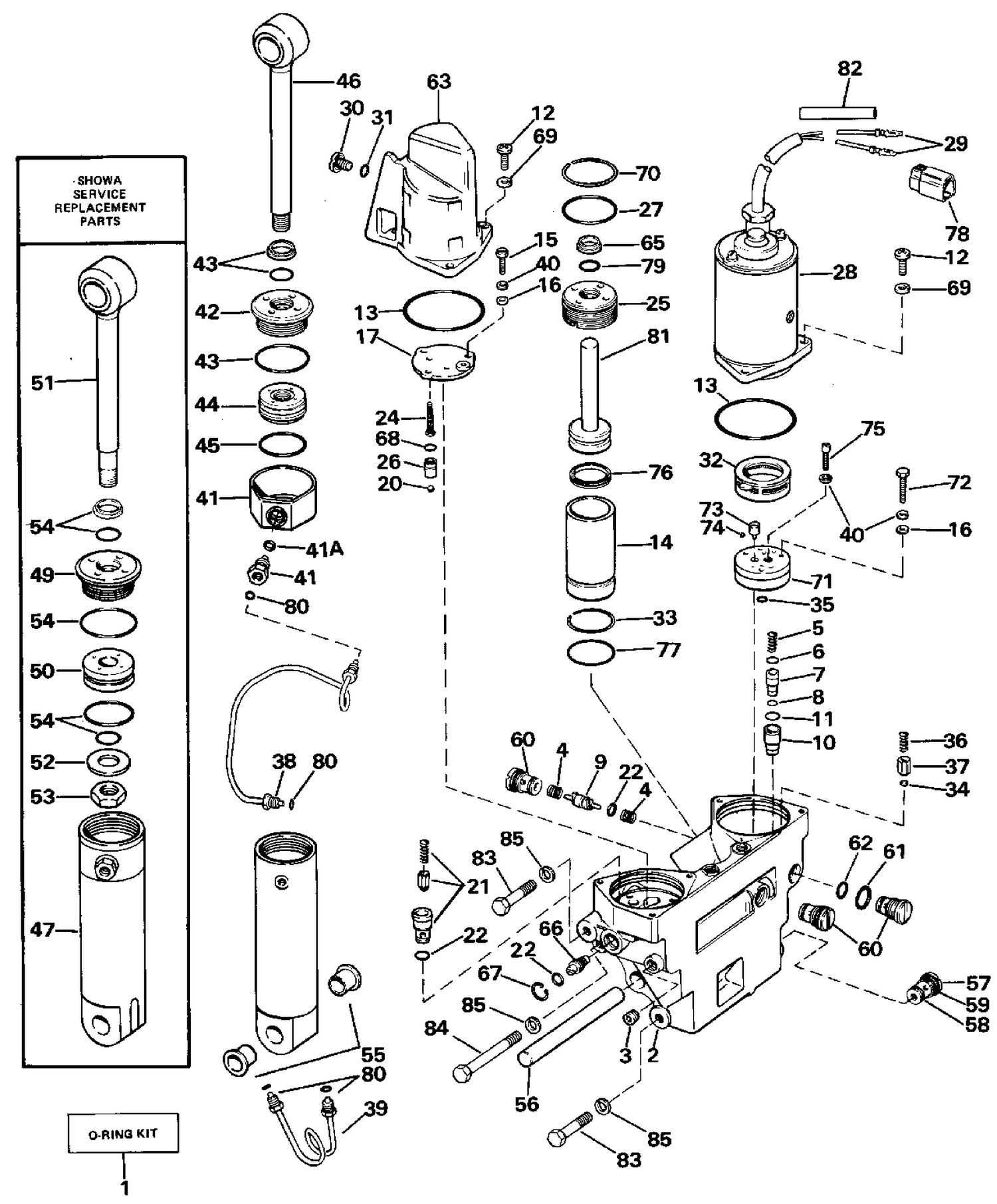 POWER TRIM/TILT HYDRAULIC ASSEMBLY
