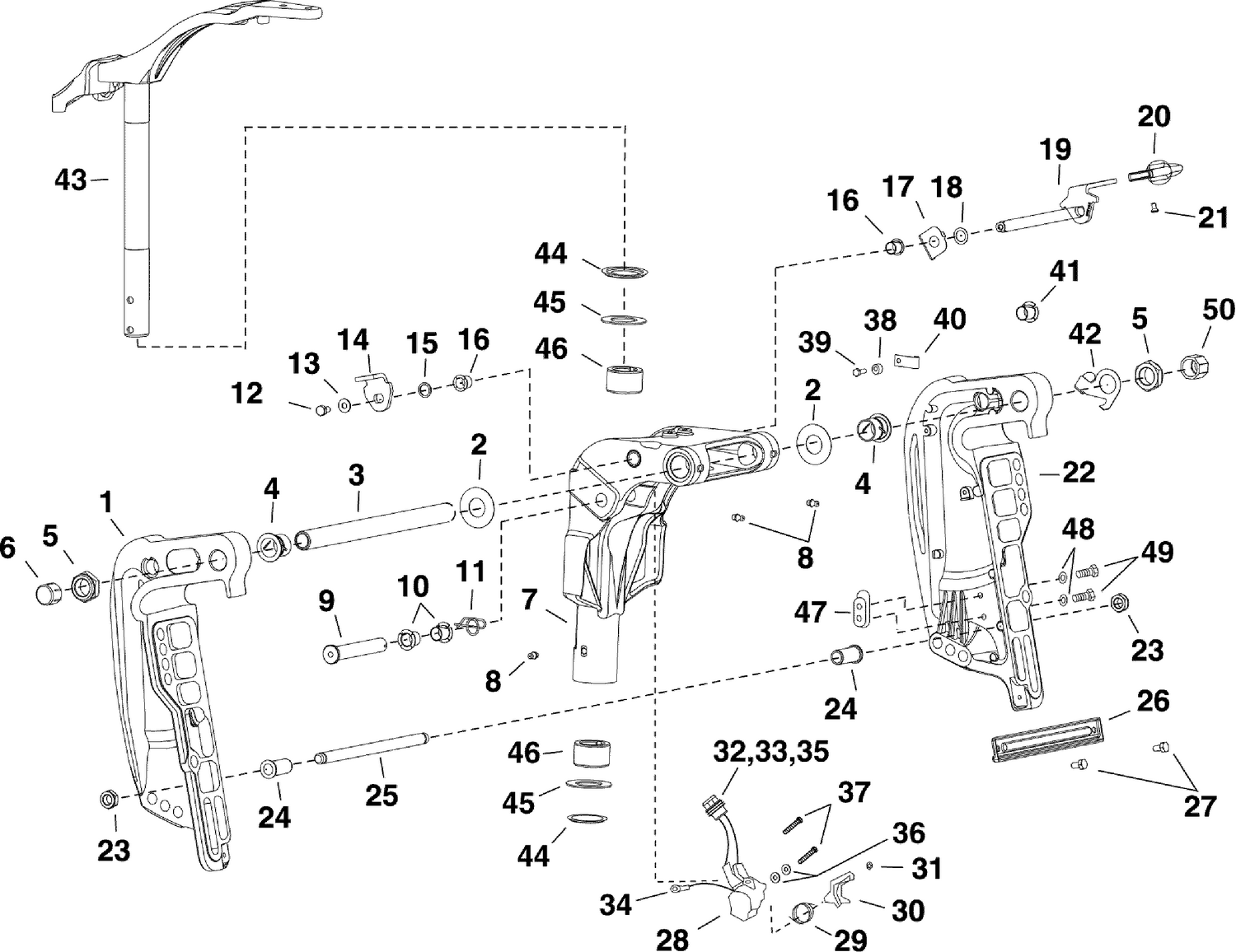 SWIVEL BRACKET - Power Tilt