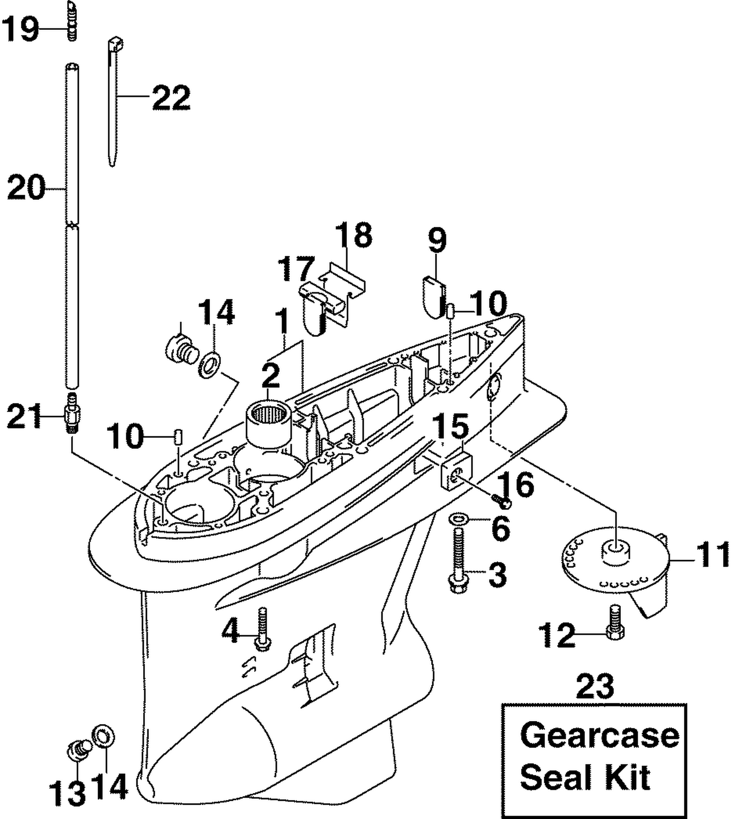 GEARCASE - STANDARD ROTATION