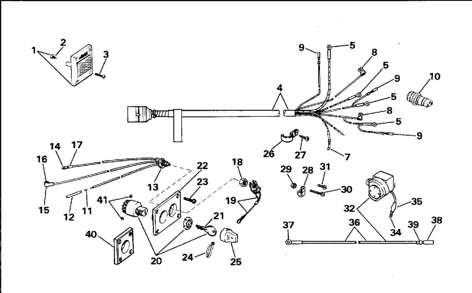 WIRING KIT - REMOTE ELECTRIC START , 10 THRU V8