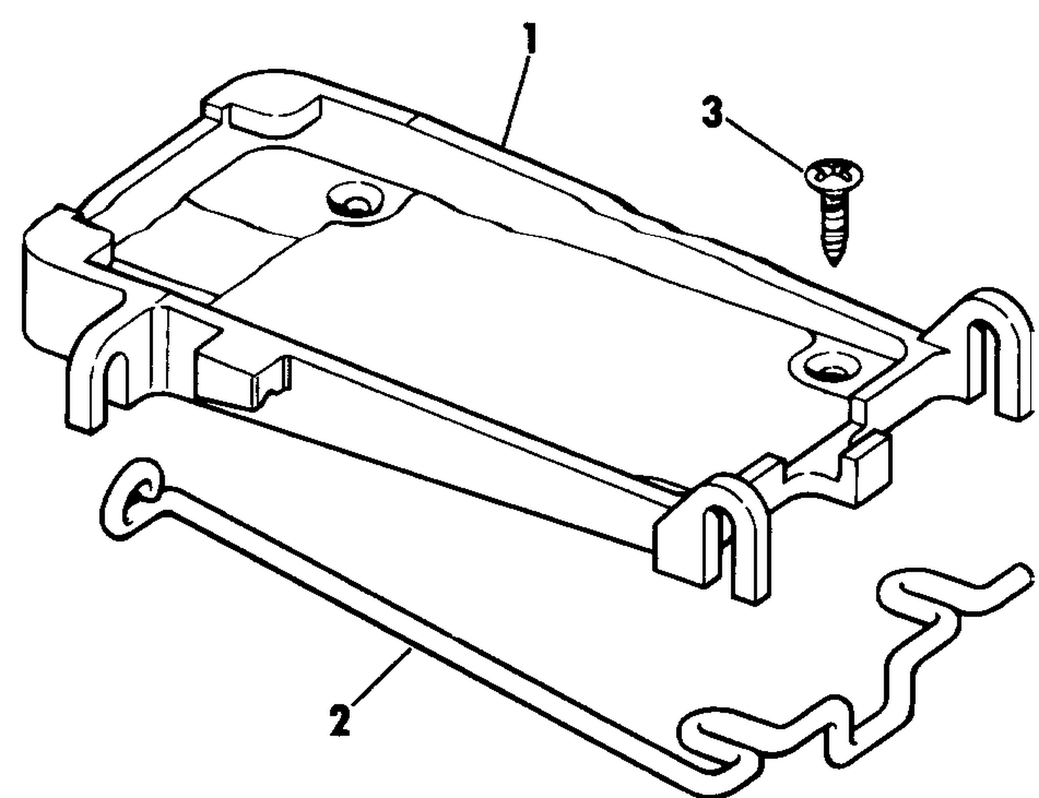 DECK MOUNT KIT - ELECTRIC OUTBOARD