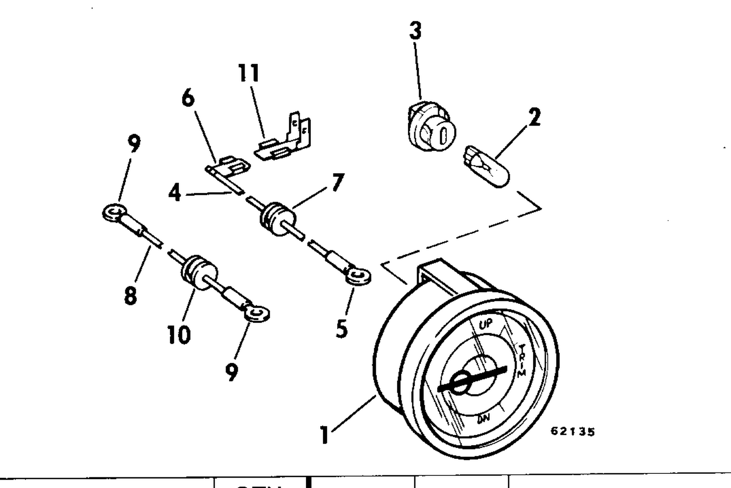 TRIM POSITION INDICATOR GAUGE KIT