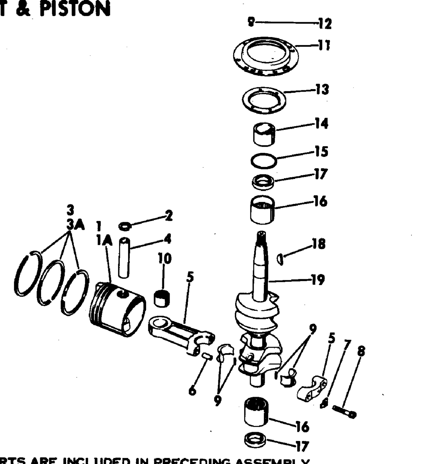 CRANKSHAFT & PISTON