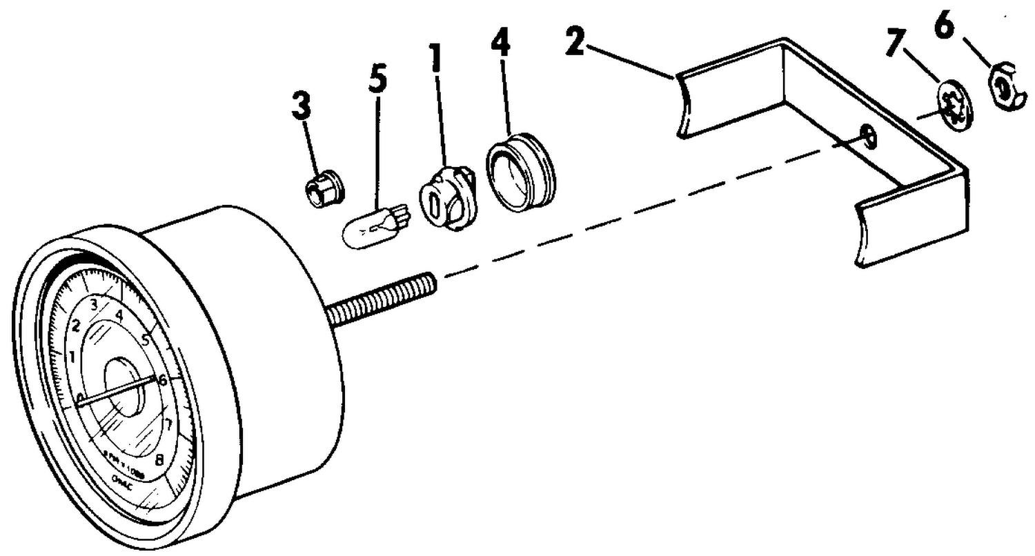 TACHOMETER KIT - FLUSH MOUNT