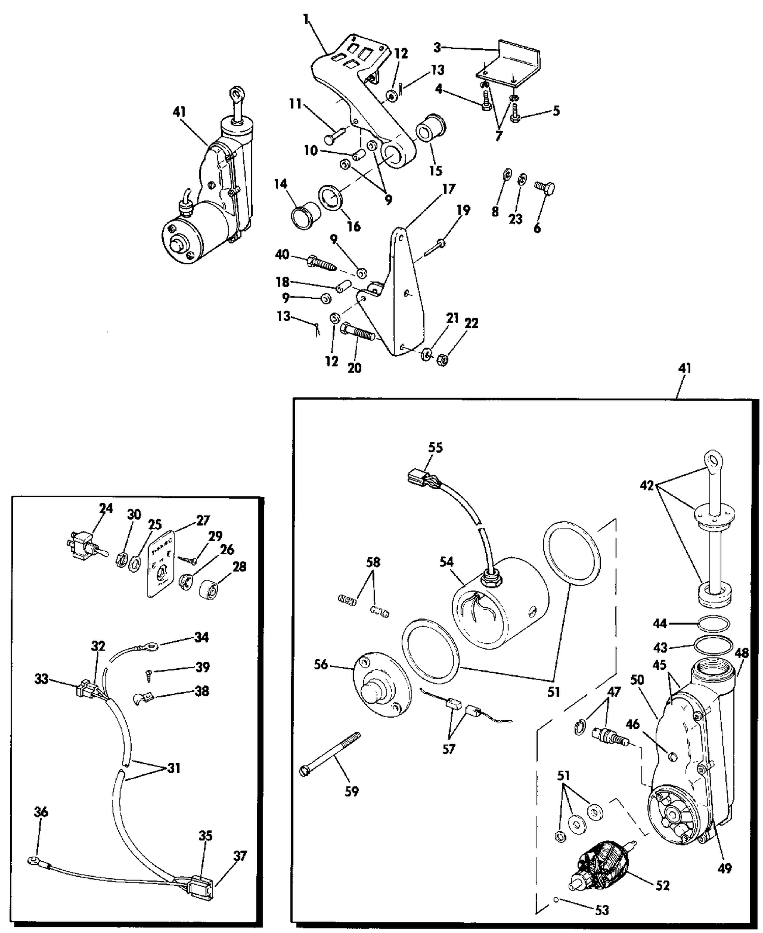 POWER TILT KIT 75 SHORT SHAFT MODELS