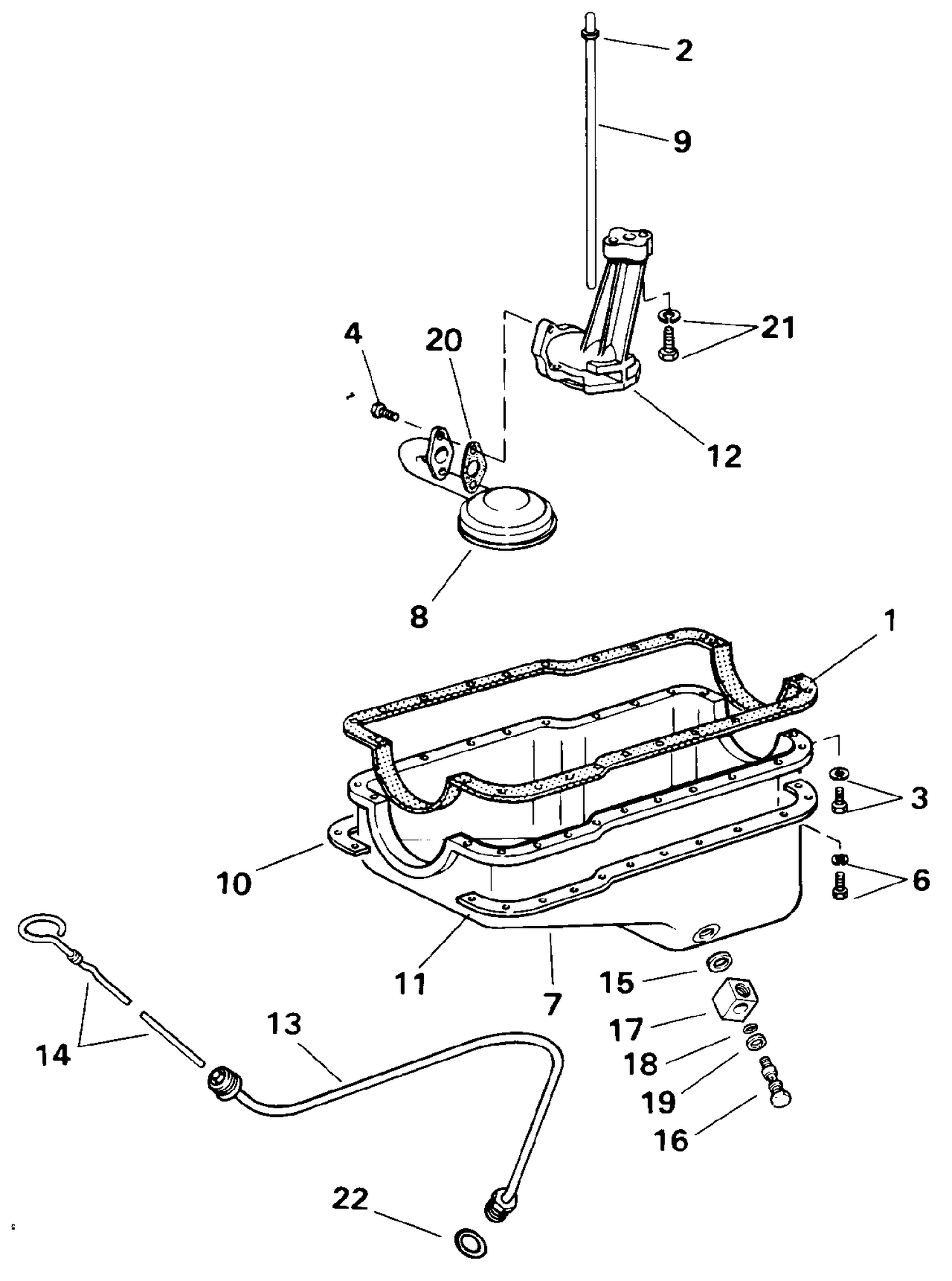 OIL PAN AND OIL PUMP