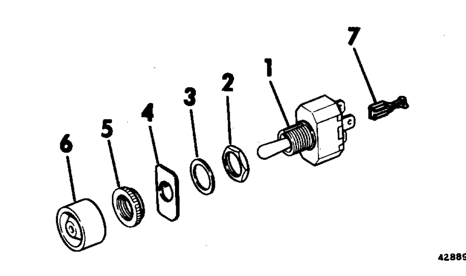 BILGE PUMP SWITCH KIT-MANUAL ON-OFF
