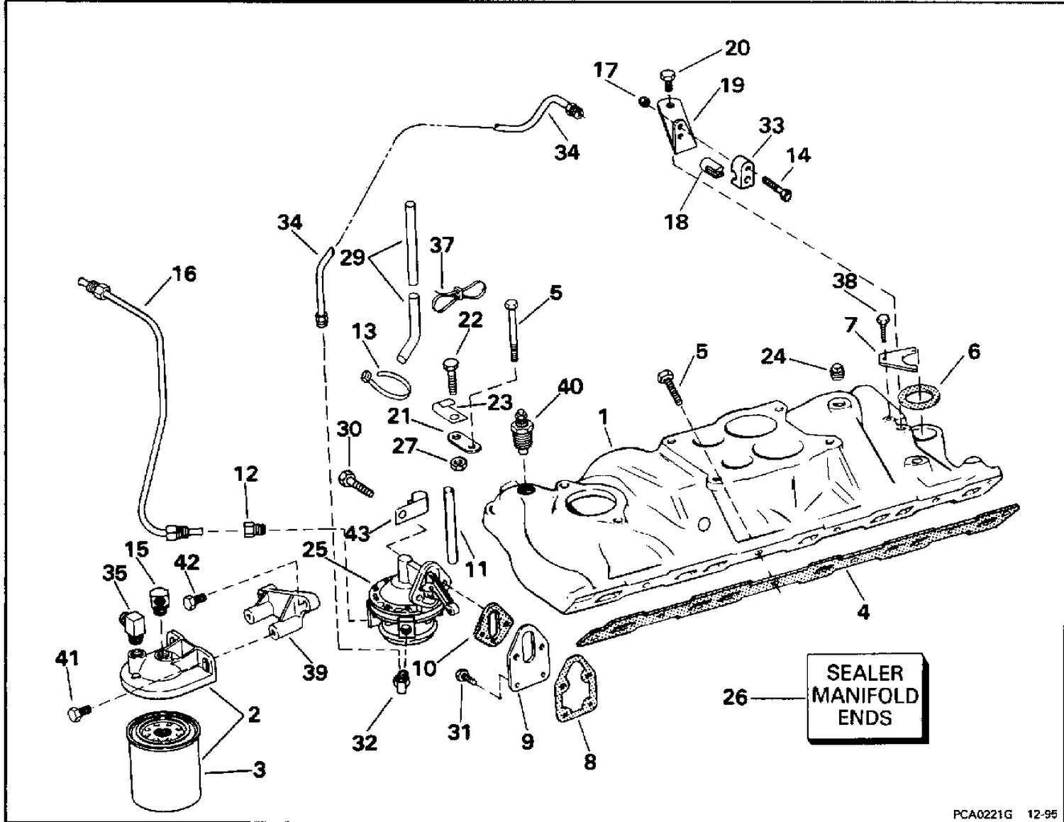 INTAKE MANIFOLD & FUEL PUMP - 2V MODELS