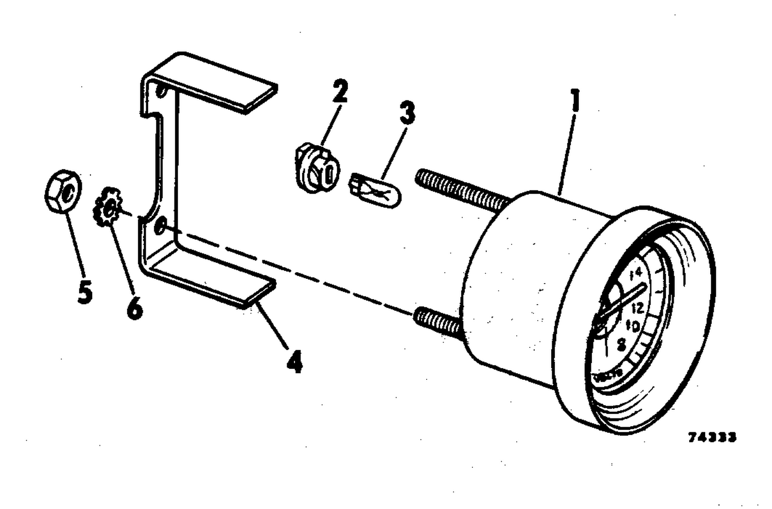 INSTRUMENTS-ALL MODELS BATTERY-GENERATOR INDICATOR KIT