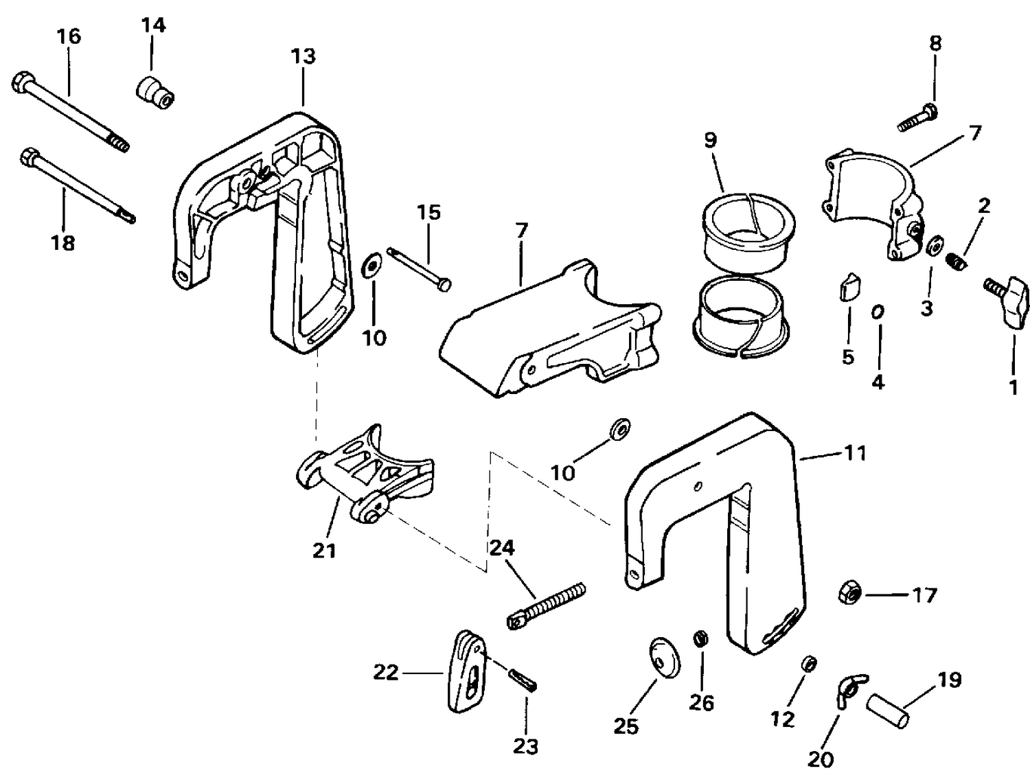 STERN BRACKET & SWIVEL BRACKET