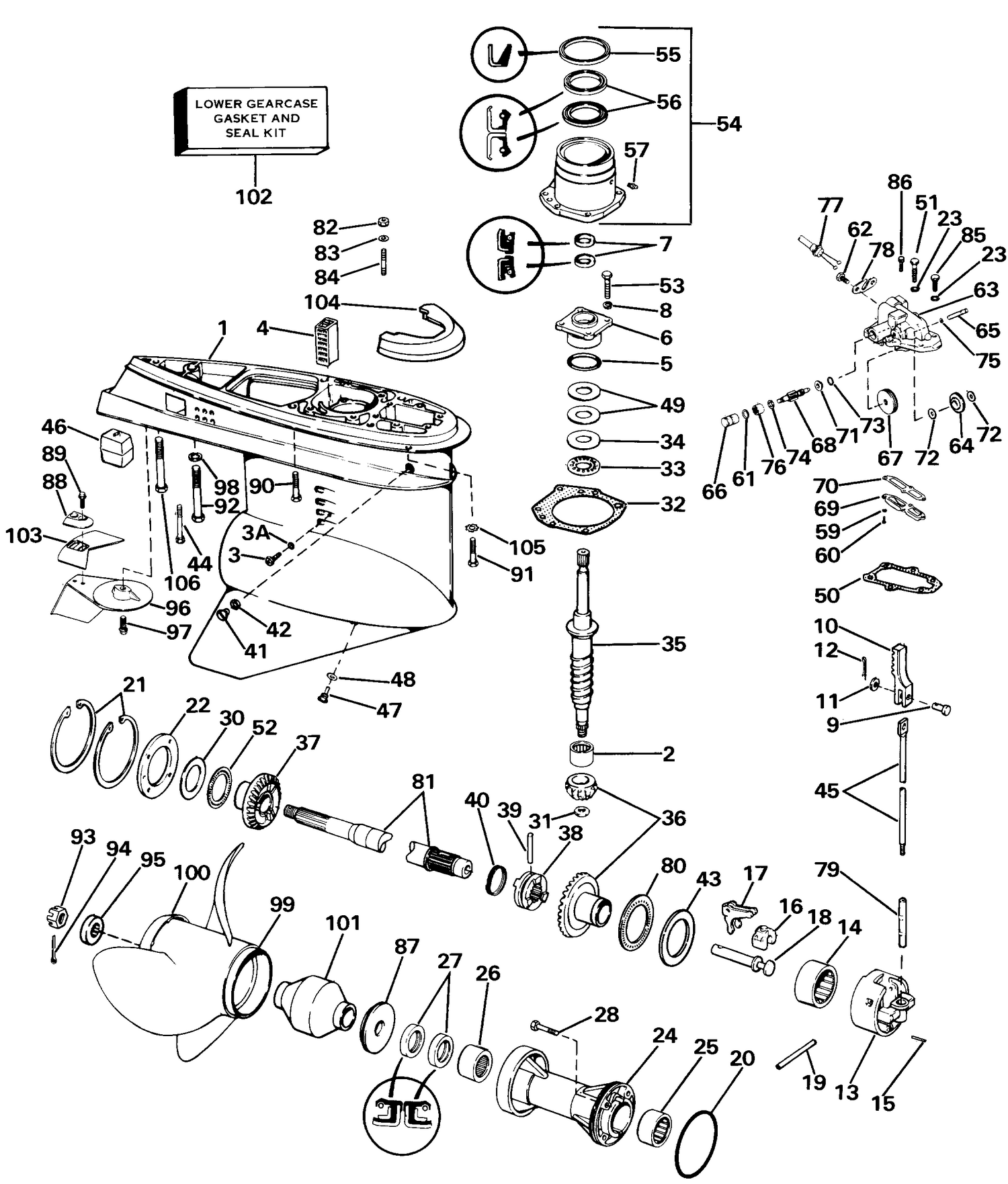 LOWER GEARCASE GROUP