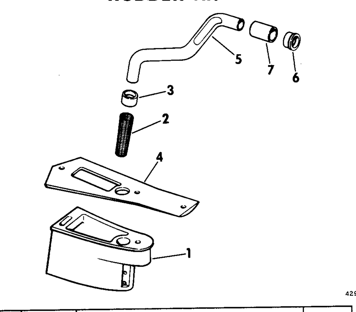 RUDDER KIT-STERN DRIVE