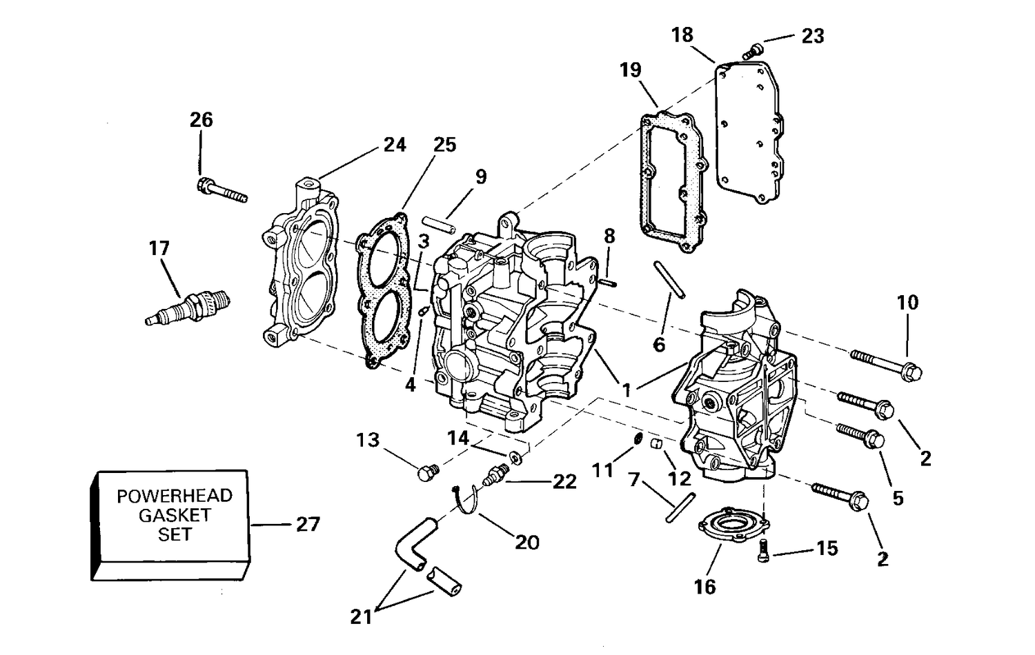 CYLINDER AND CRANKCASE