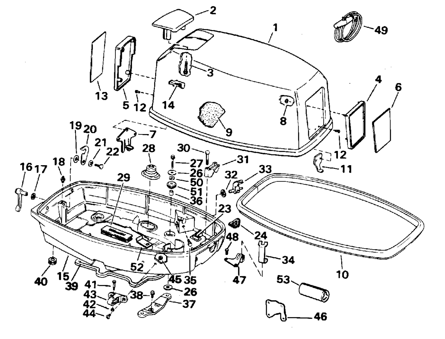ENGINE COVER - EVINRUDE