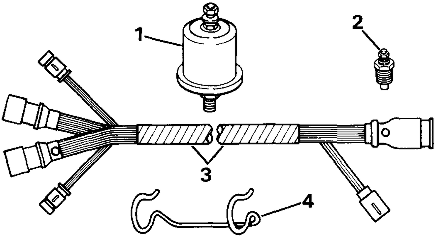 SECOND STATION CONNECTOR-INSTRUMENTS & TRIM CABLE