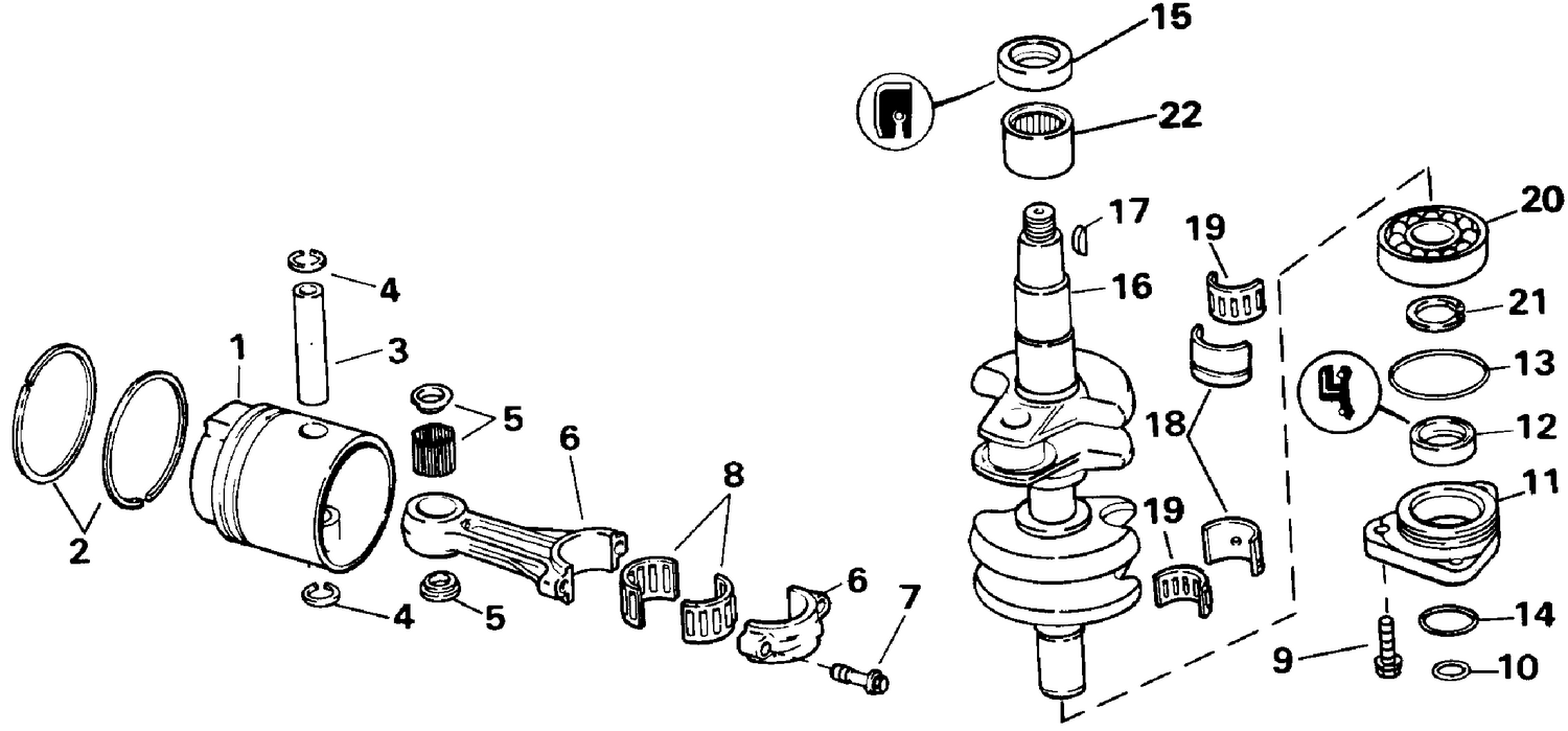 CRANKSHAFT & PISTON