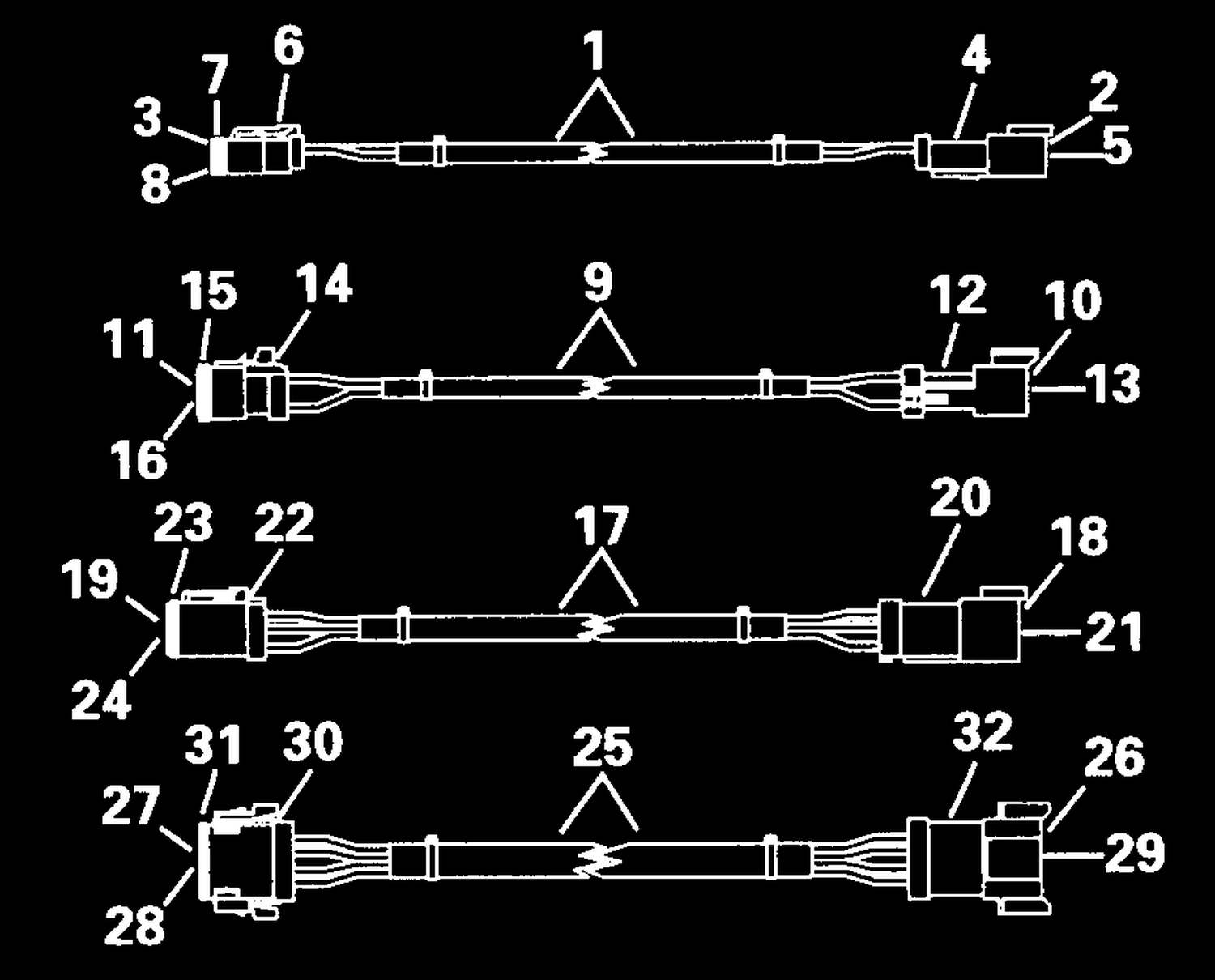 3-FOOT (0,9M) EXTENSION CABLES