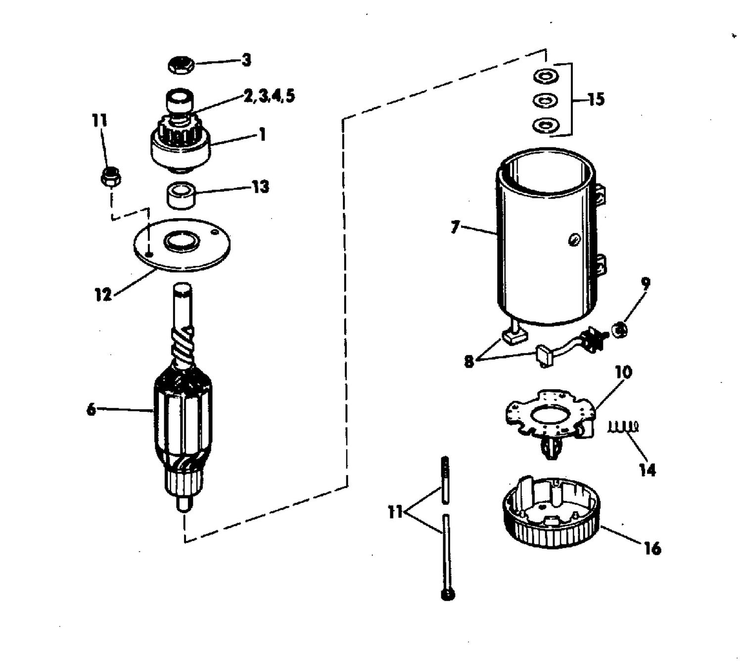 ELECTRIC STARTER PRESTOLITE MODELS MKW 4001