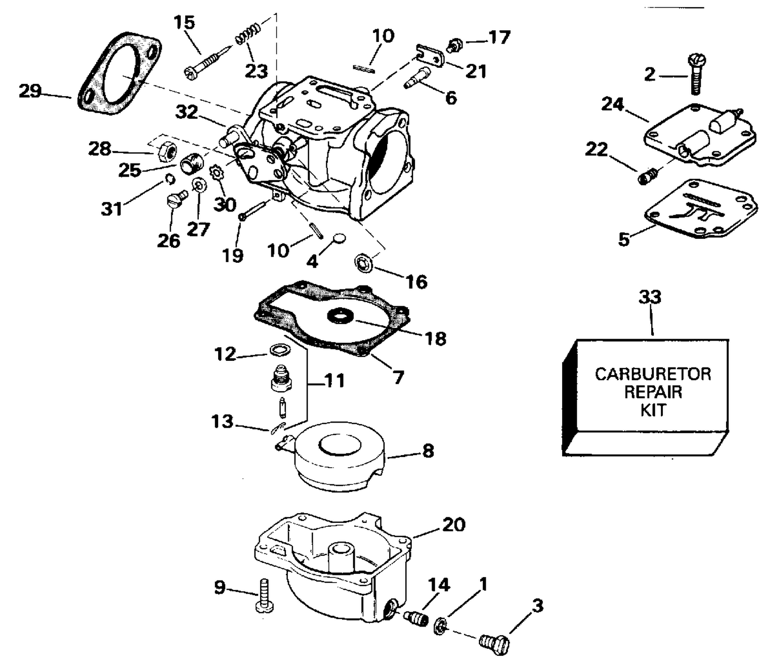CARBURETOR LATE PRODUCTION - 65 WMLE ONLY