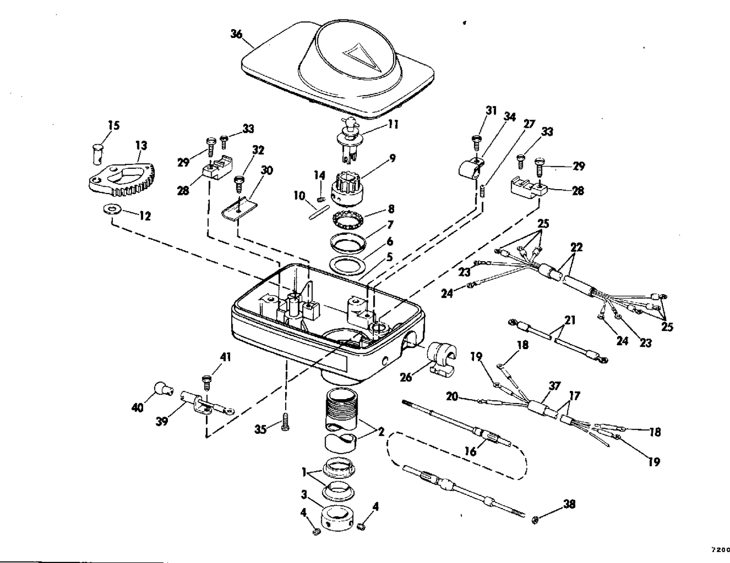 STEERING HOUSING GROUP/BOW MOUNT MODELS
