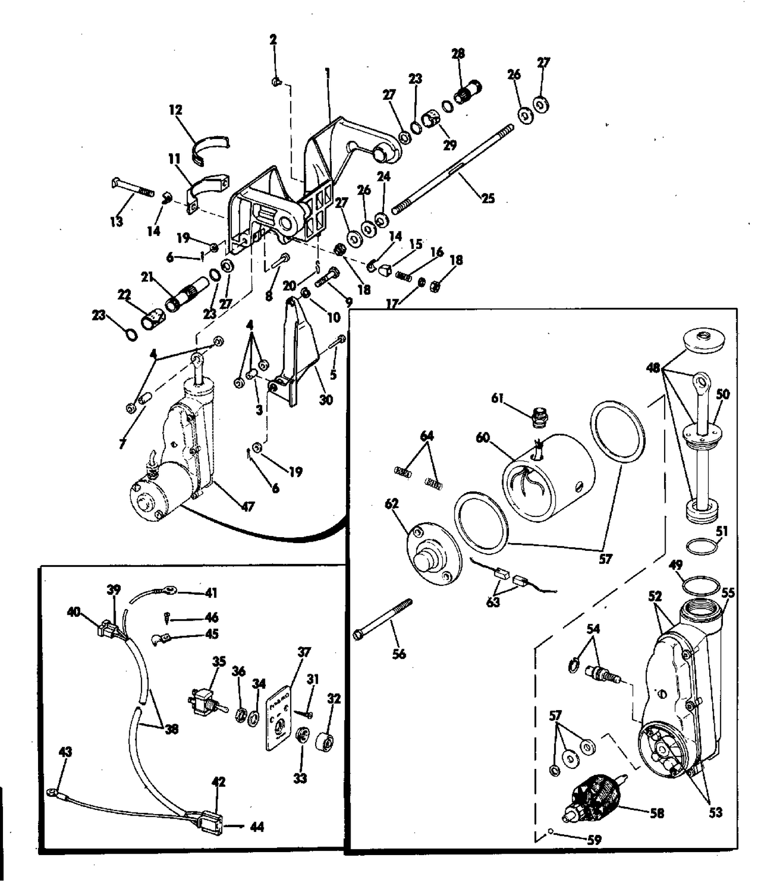 POWER TILT KIT 40 HP MODELS
