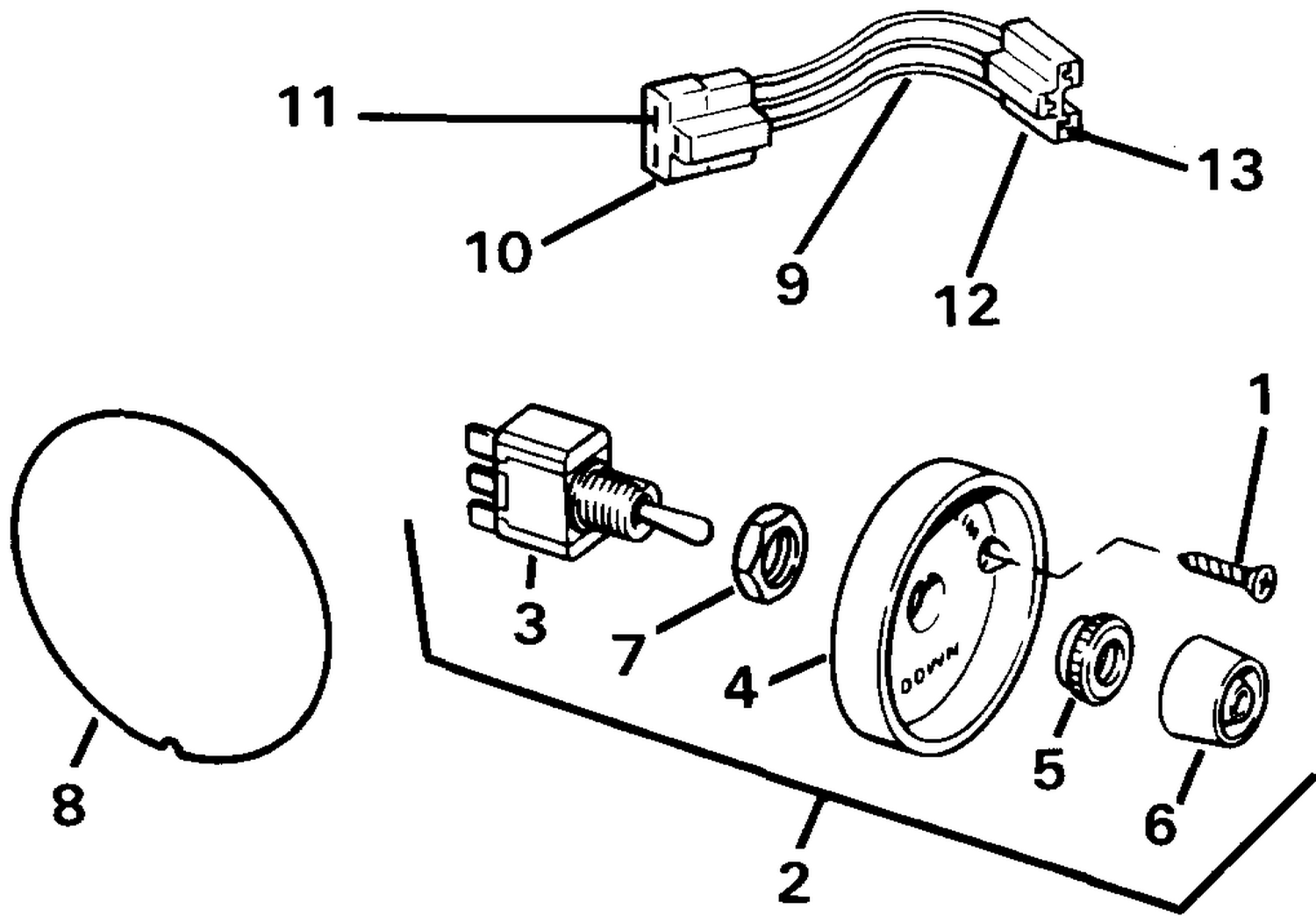 TRIM/TILT SWITCH CONVERSION KIT